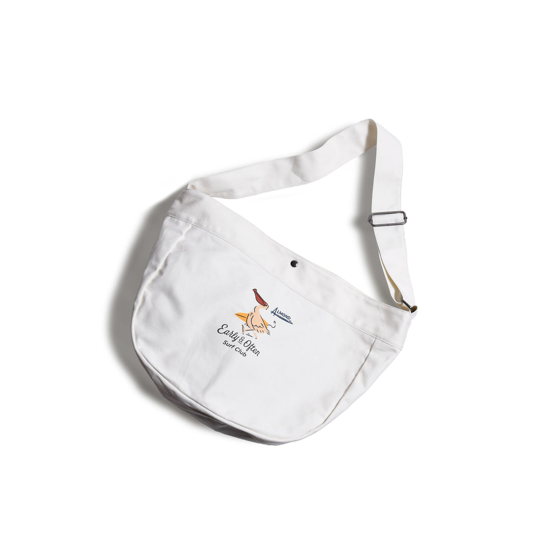 アーモンドサーフボードデザイン Almond Surfboards＆Design EARLY&OFTEN ショルダーバッグ アーリー＆オッフン メンズ　レディース ホワイト カジュアル バッグ DS9001 EARLY&OFTEN ショルダーバッグ – Almond Surfboards